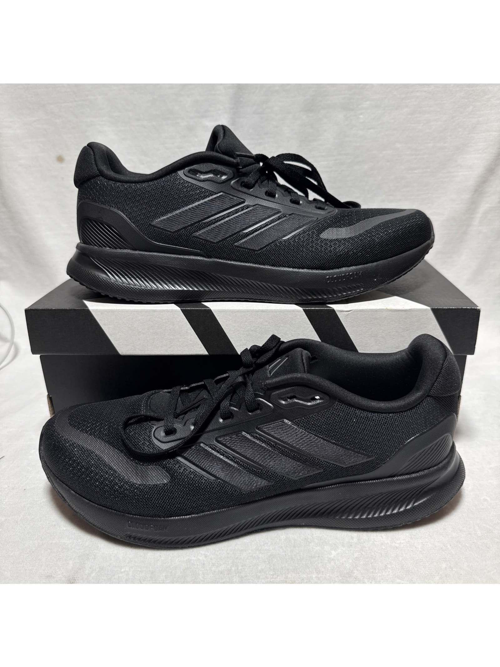 Adidas Runfalcon 5 Mens Running Shoes Core Black Ie8812 Size 9 Sneaker